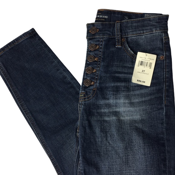 NWT Lucky Brand Button up High Rise Bridgette Skinny Ankle Cheville Jean Size 4 - Picture 15 of 16